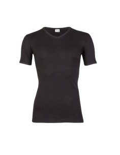 Beeren Heren T-shirt V-hals en K.M. M3000 Zwart